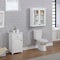 Alaterre Furniture Dorset 17"W x 29"H Floor Bath Storage Cabinet with Drawer and Door ANVA76WH - alternate 4